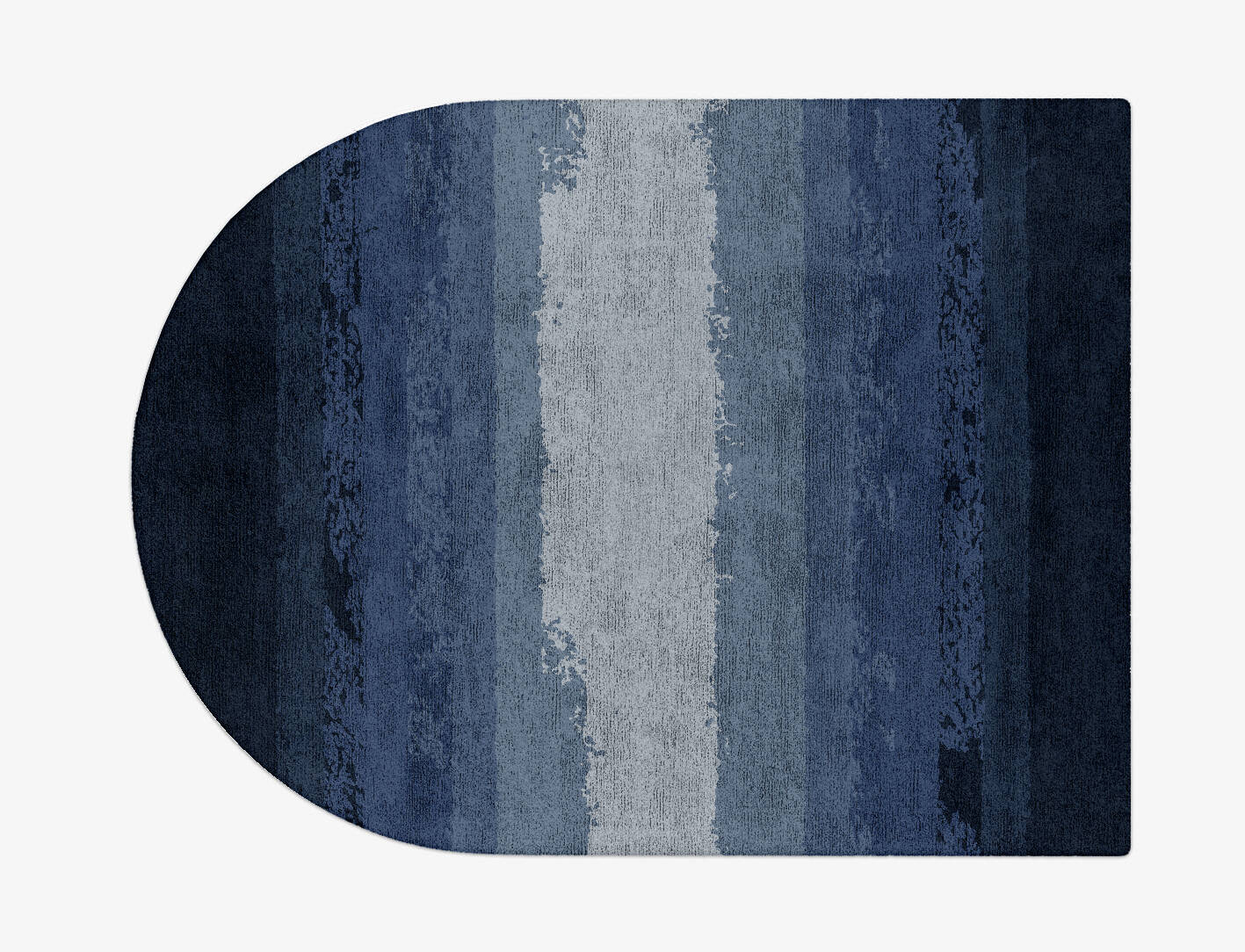 Hunter Gradation Arch Hand Tufted Bamboo Silk Custom Rug by Rug Artisan