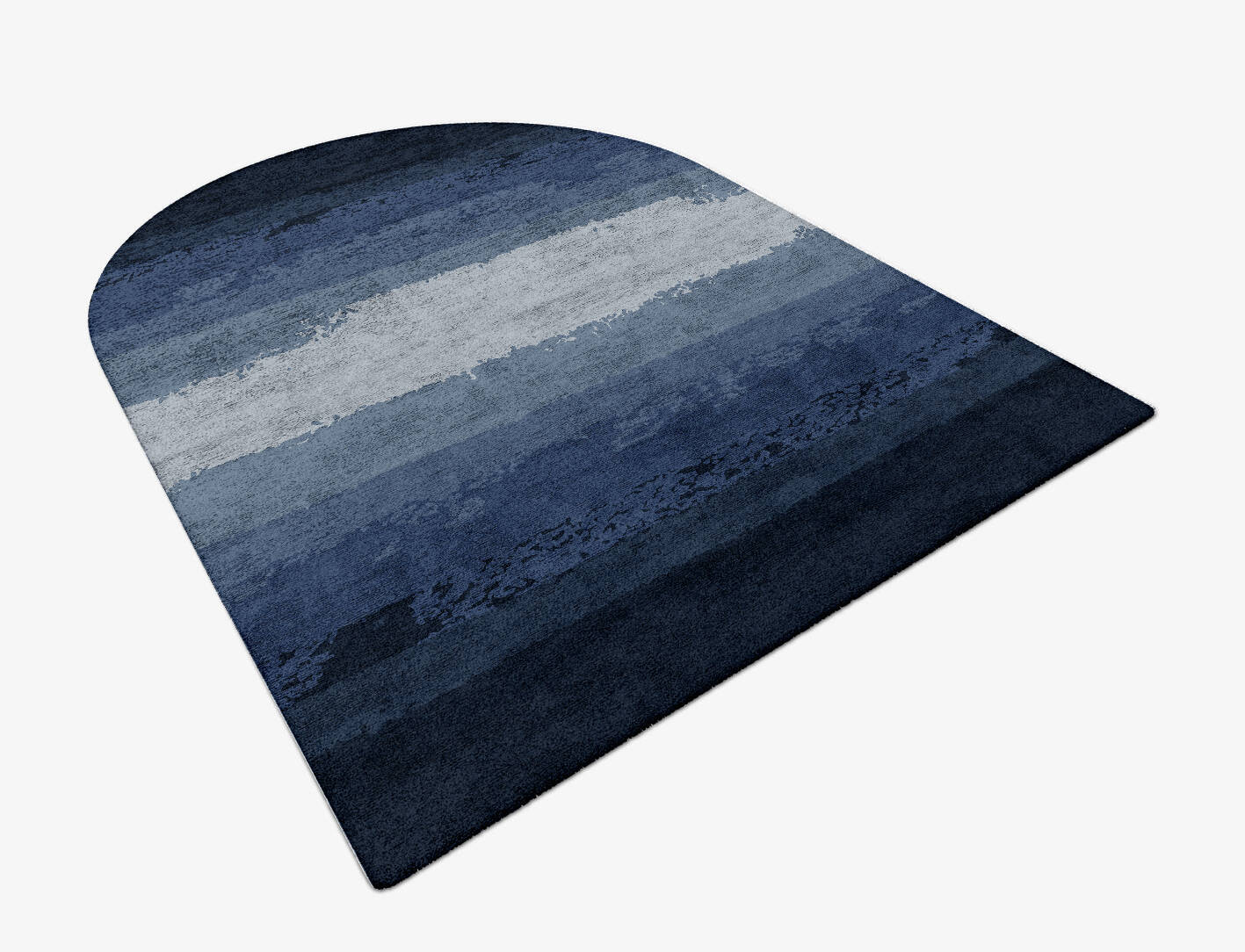 Hunter Gradation Arch Hand Tufted Bamboo Silk Custom Rug by Rug Artisan