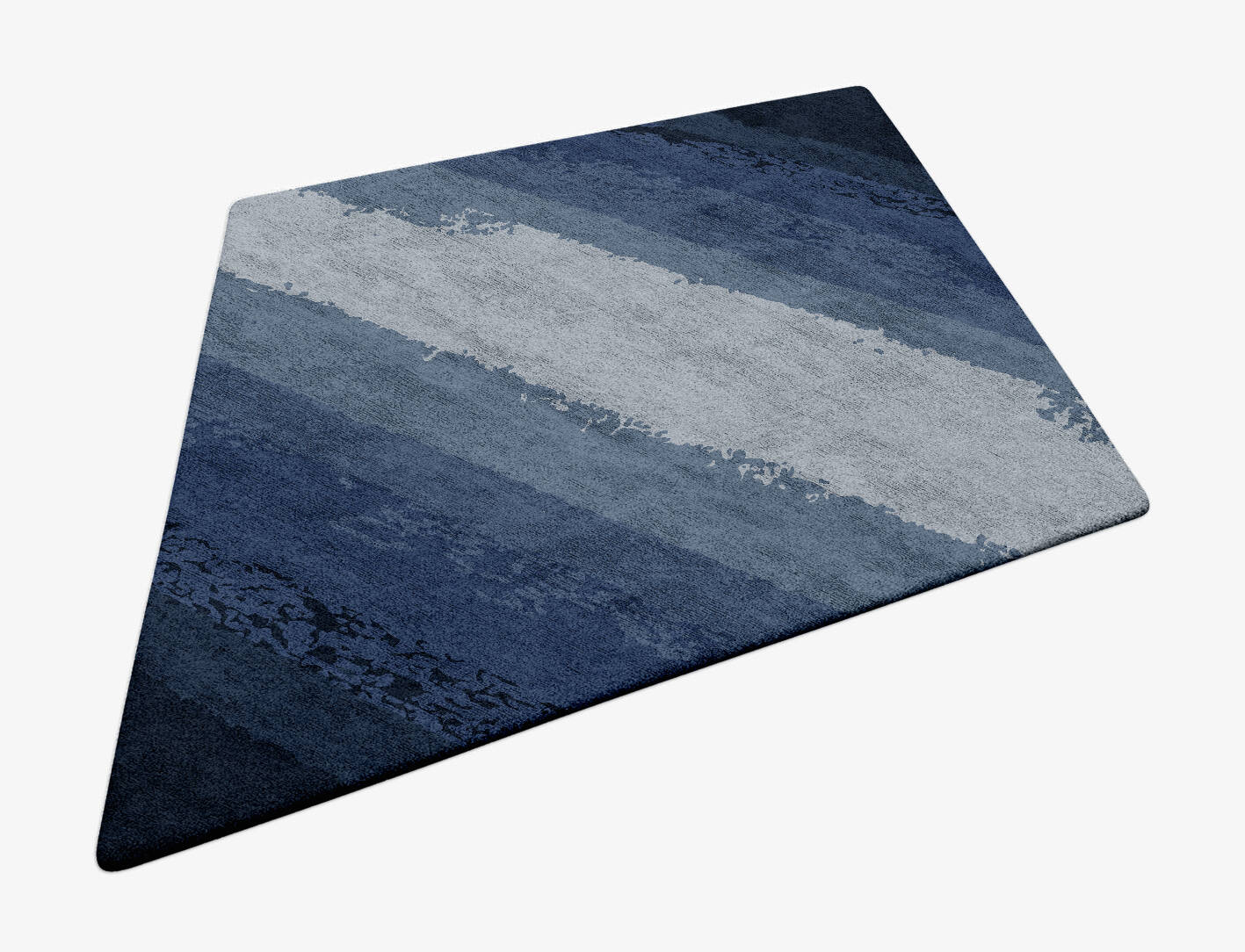 Hunter Gradation Diamond Hand Tufted Bamboo Silk Custom Rug by Rug Artisan