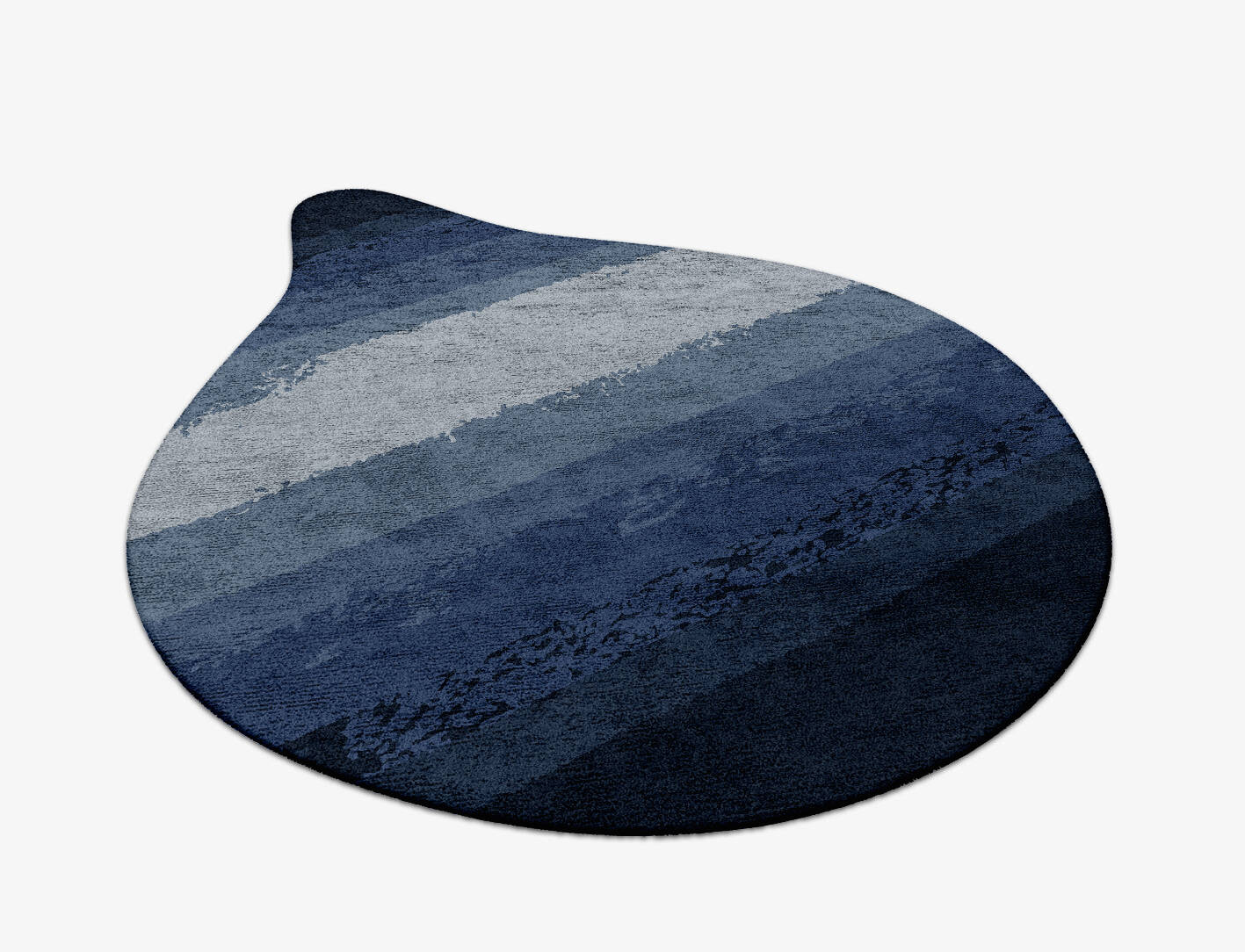 Hunter Gradation Drop Hand Tufted Bamboo Silk Custom Rug by Rug Artisan