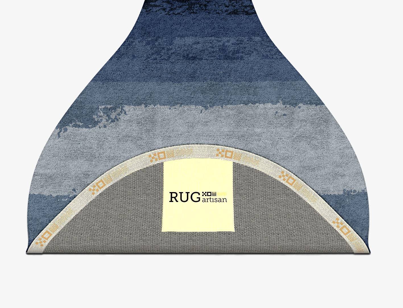 Hunter Gradation Drop Hand Tufted Bamboo Silk Custom Rug by Rug Artisan