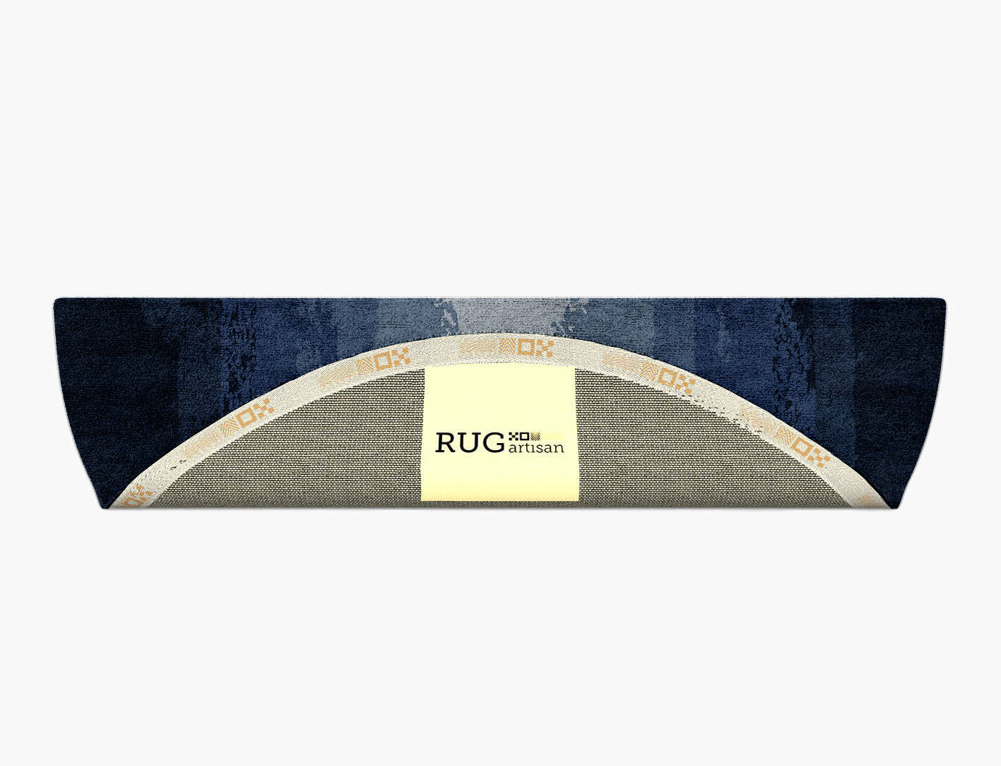 Hunter Gradation Halfmoon Hand Tufted Bamboo Silk Custom Rug by Rug Artisan