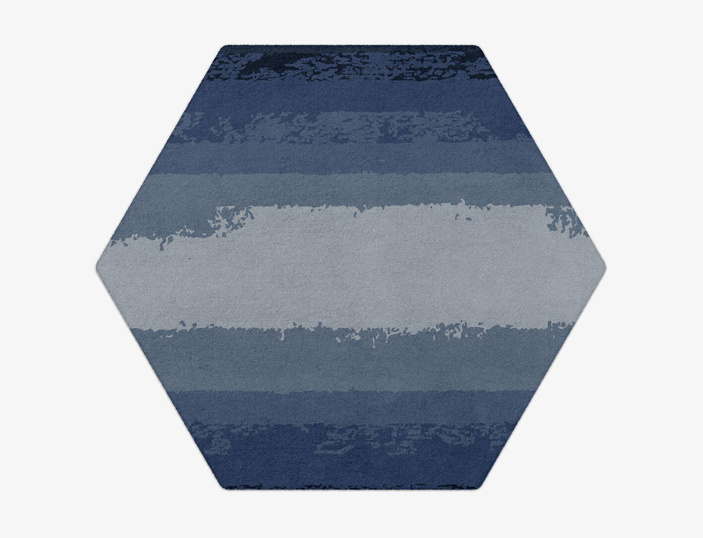 Hunter Gradation Hexagon Hand Tufted Pure Wool Custom Rug by Rug Artisan