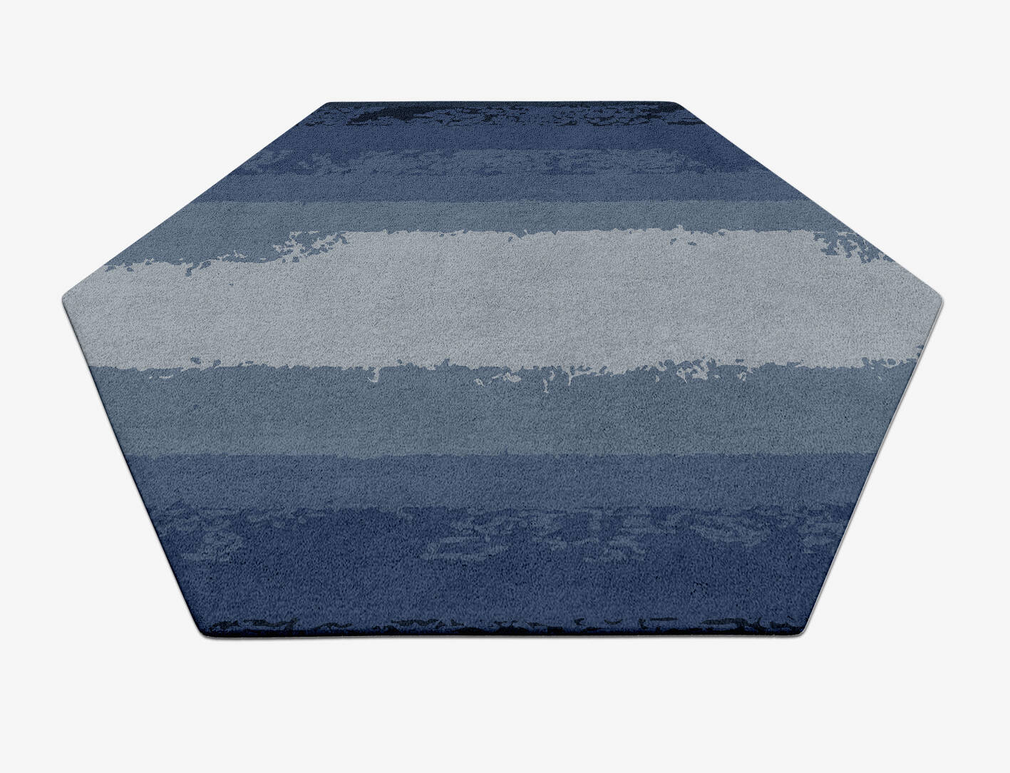 Hunter Gradation Hexagon Hand Tufted Pure Wool Custom Rug by Rug Artisan