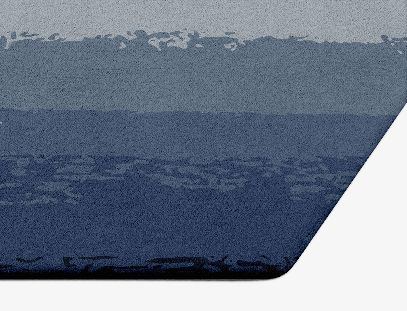 Hunter Gradation Hexagon Hand Tufted Pure Wool Custom Rug by Rug Artisan