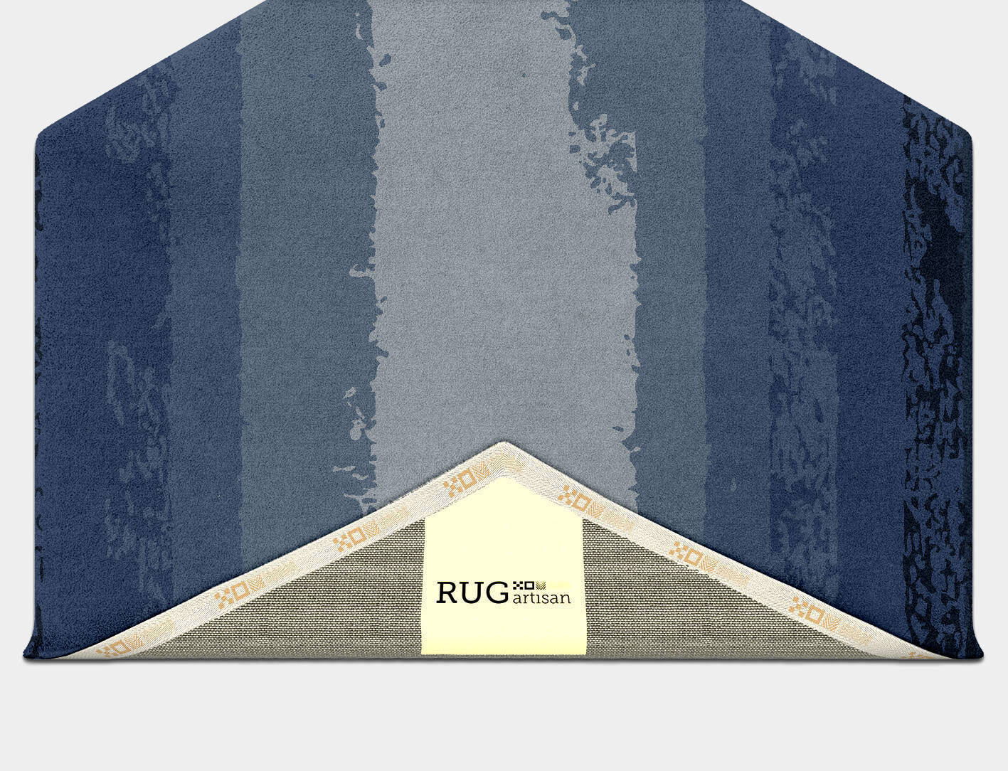 Hunter Gradation Hexagon Hand Tufted Pure Wool Custom Rug by Rug Artisan
