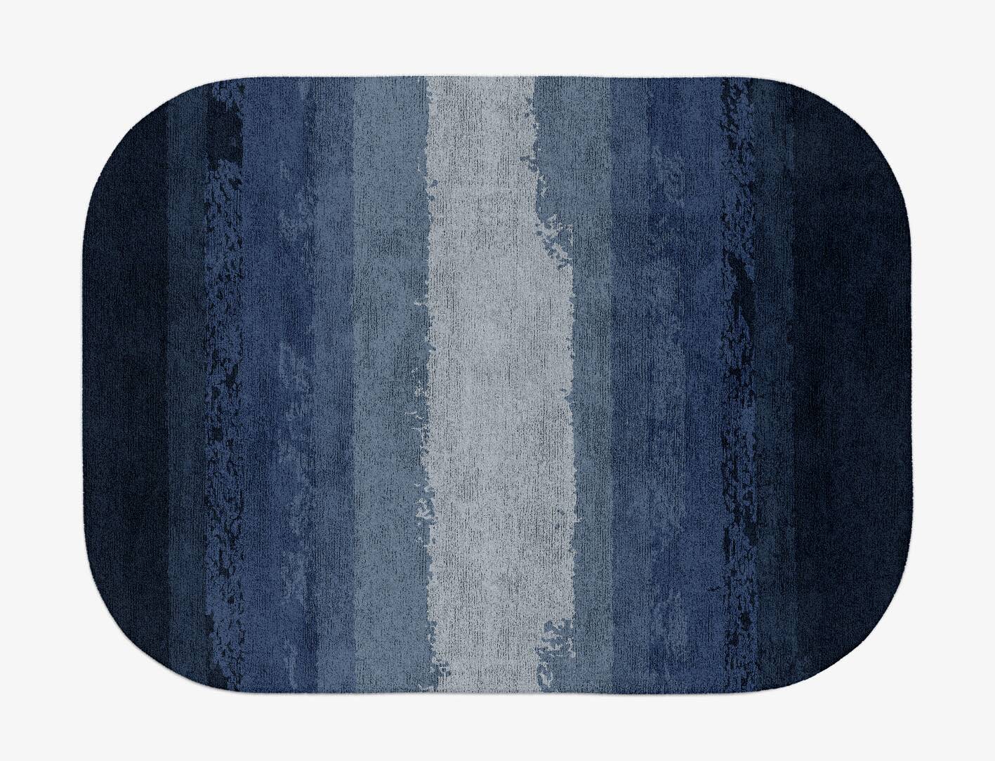 Hunter Gradation Oblong Hand Tufted Bamboo Silk Custom Rug by Rug Artisan