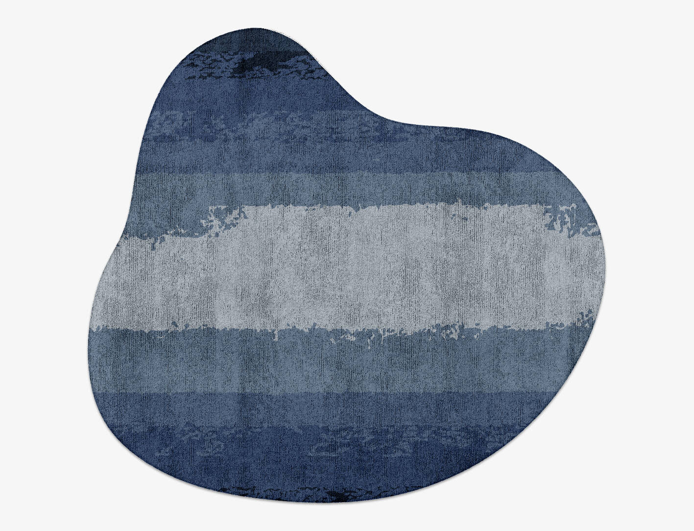 Hunter Gradation Splash Hand Tufted Bamboo Silk Custom Rug by Rug Artisan
