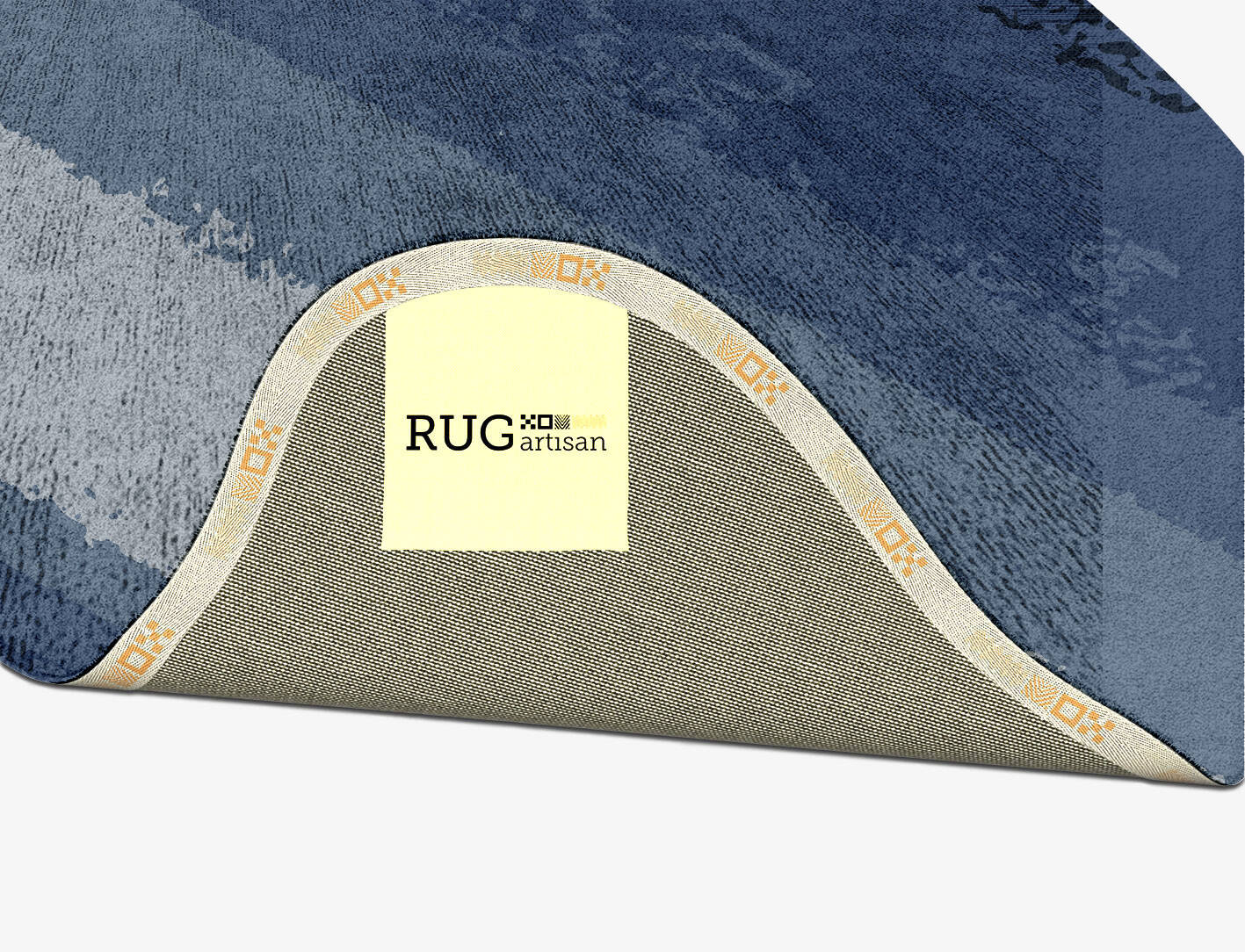 Hunter Gradation Splash Hand Tufted Bamboo Silk Custom Rug by Rug Artisan