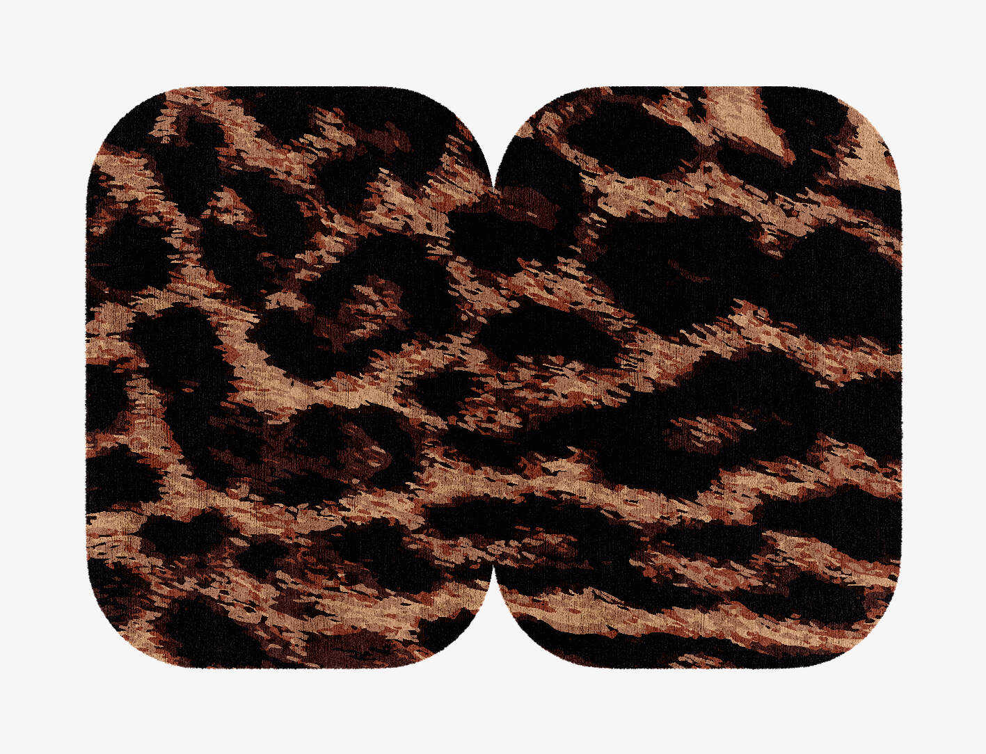 Hunting Leopard Animal Prints Eight Hand Knotted Bamboo Silk Custom Rug by Rug Artisan