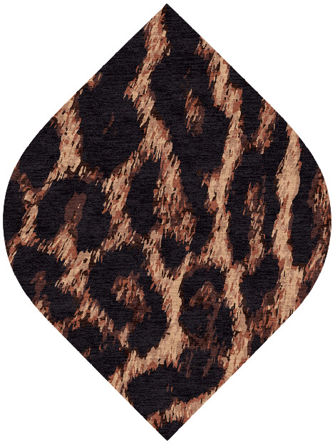 Hunting Leopard Animal Prints Ogee Hand Knotted Tibetan Wool Custom Rug by Rug Artisan