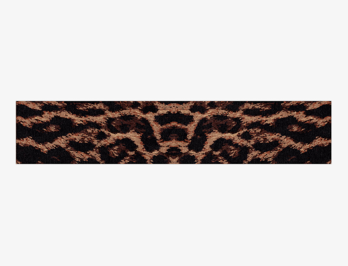Hunting Leopard Animal Prints Runner Hand Knotted Tibetan Wool Custom Rug by Rug Artisan