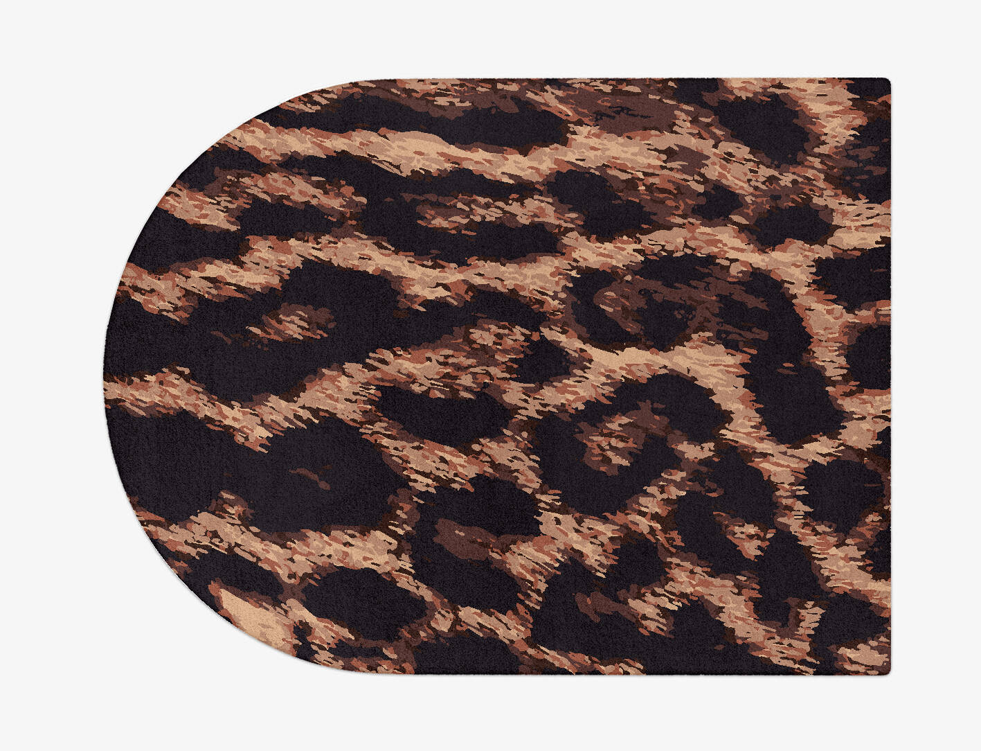 Hunting Leopard Animal Prints Arch Hand Tufted Pure Wool Custom Rug by Rug Artisan