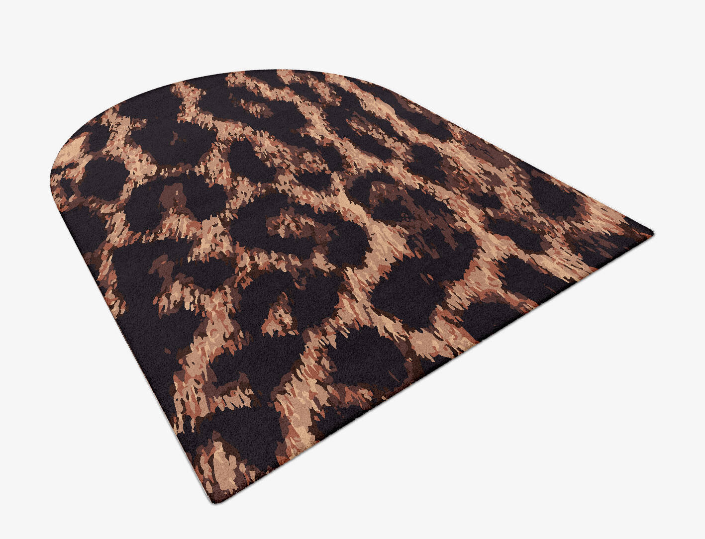 Hunting Leopard Animal Prints Arch Hand Tufted Pure Wool Custom Rug by Rug Artisan