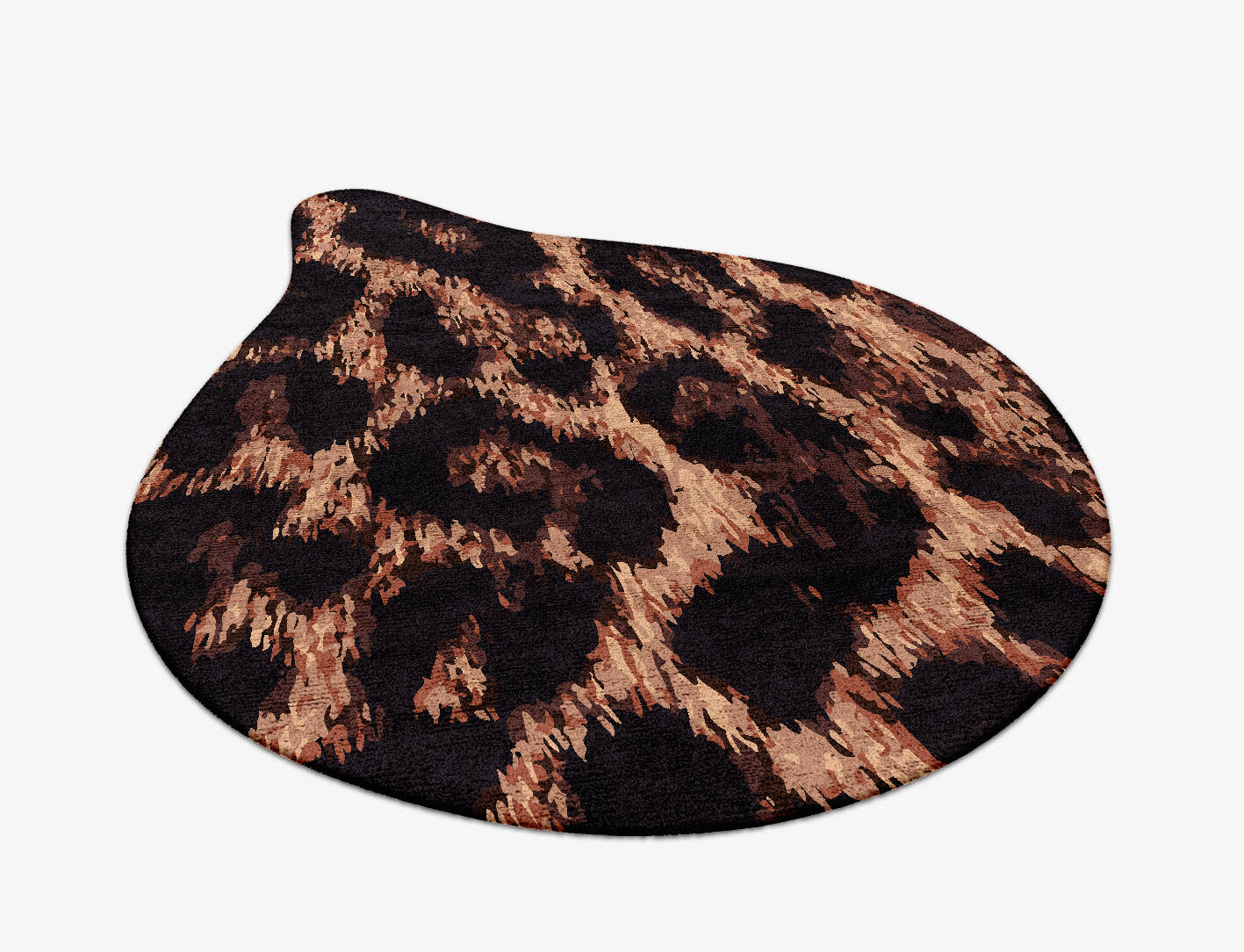 Hunting Leopard Animal Prints Drop Hand Tufted Bamboo Silk Custom Rug by Rug Artisan