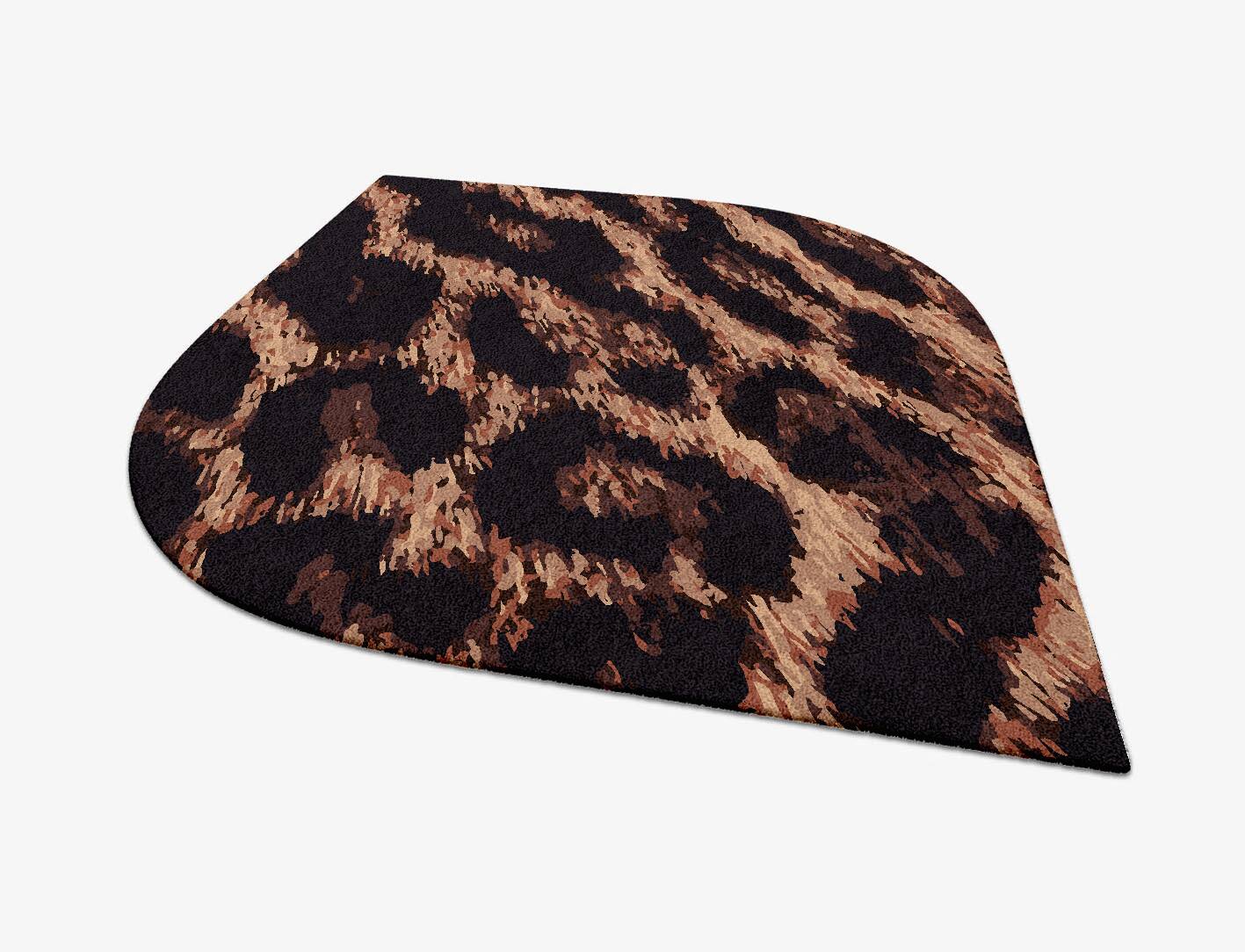 Hunting Leopard Animal Prints Ogee Hand Tufted Pure Wool Custom Rug by Rug Artisan