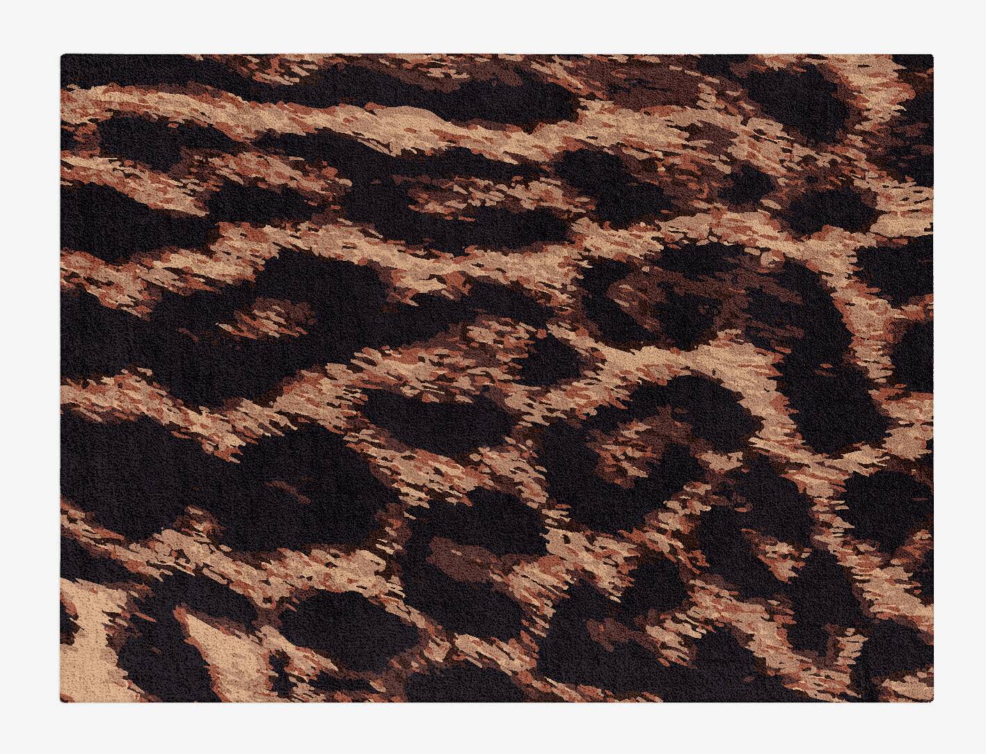 Hunting Leopard Animal Prints Rectangle Hand Tufted Pure Wool Custom Rug by Rug Artisan