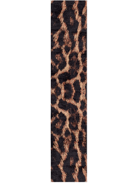 Hunting Leopard Animal Prints Runner Hand Tufted Bamboo Silk Custom Rug by Rug Artisan