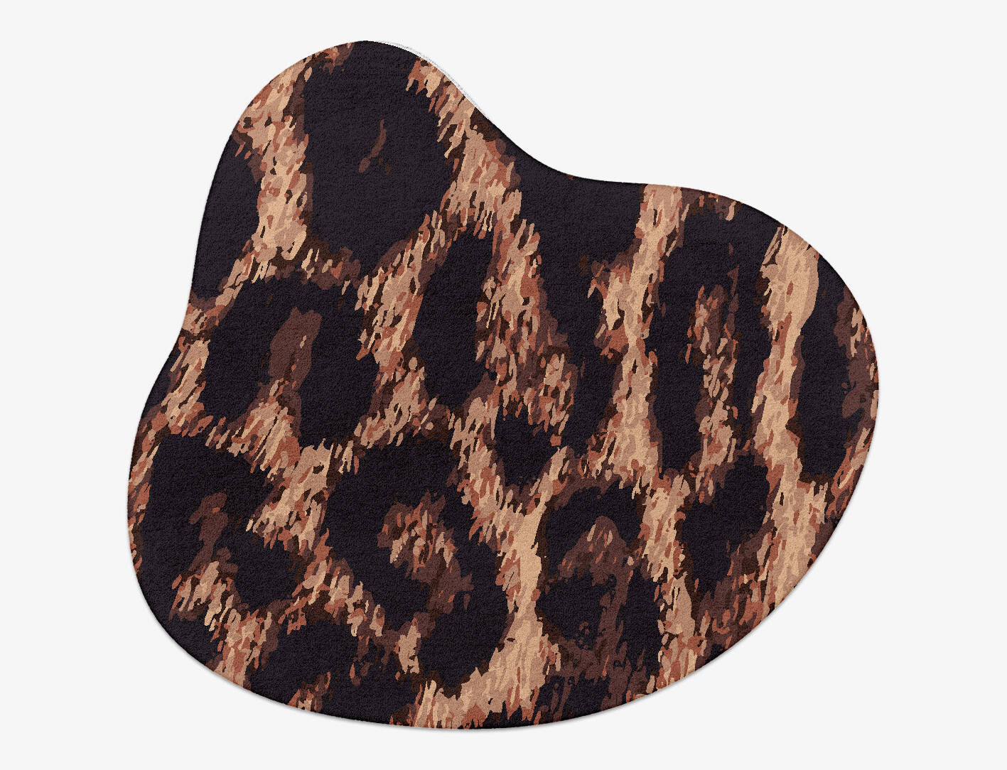 Hunting Leopard Animal Prints Splash Hand Tufted Pure Wool Custom Rug by Rug Artisan