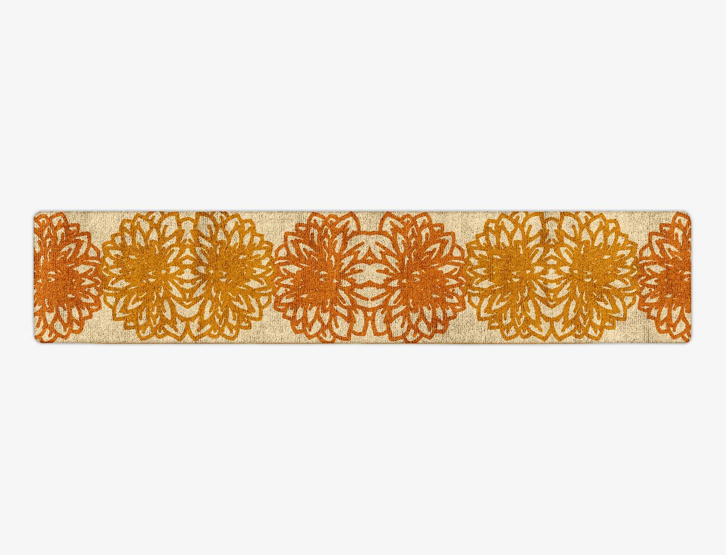Hygge Floral Runner Hand Tufted Bamboo Silk Custom Rug by Rug Artisan