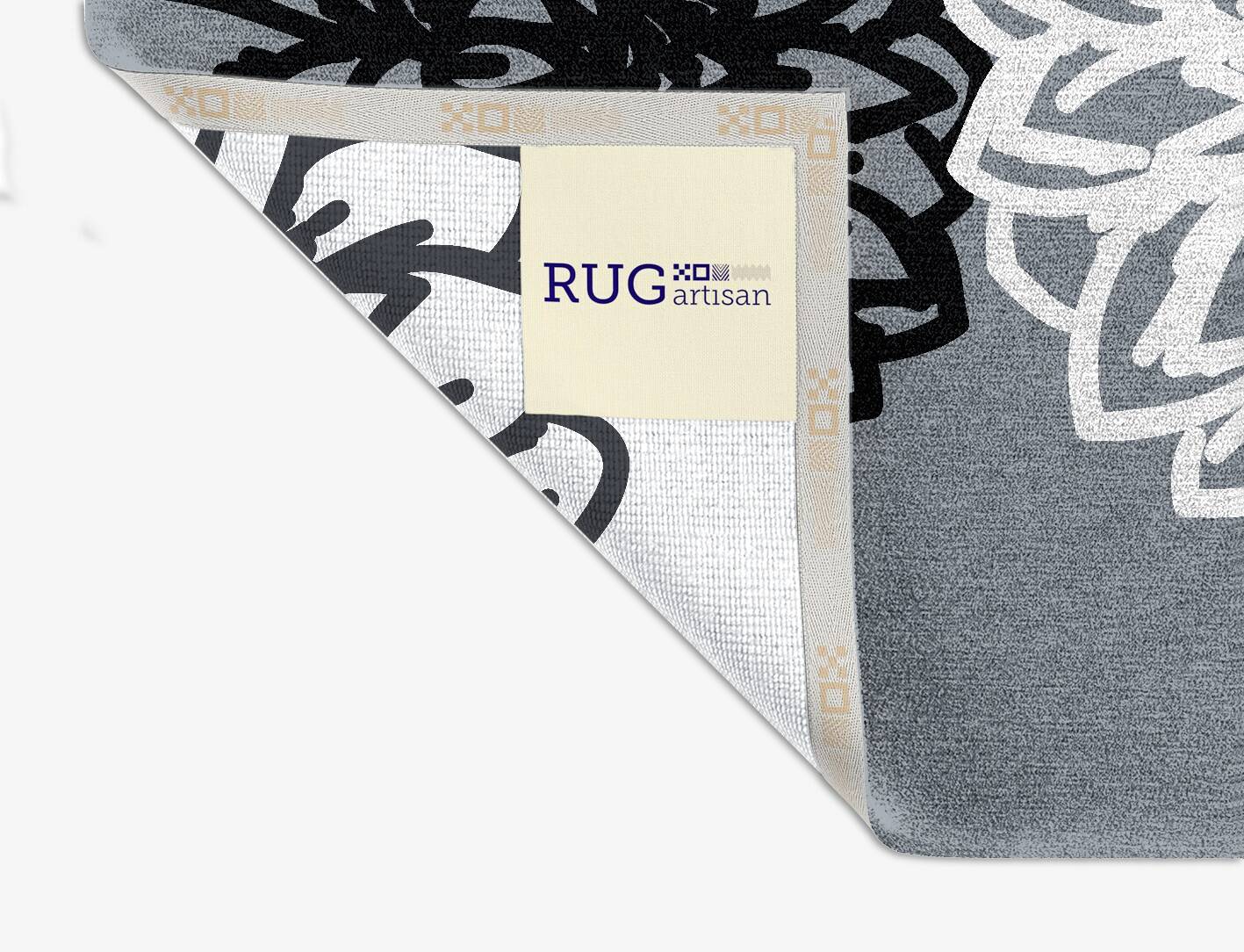 Hygge Grey Monochrome Square Hand Knotted Tibetan Wool Custom Rug by Rug Artisan