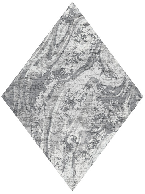 Iceberg Surface Art Diamond Hand Knotted Bamboo Silk Custom Rug by Rug Artisan