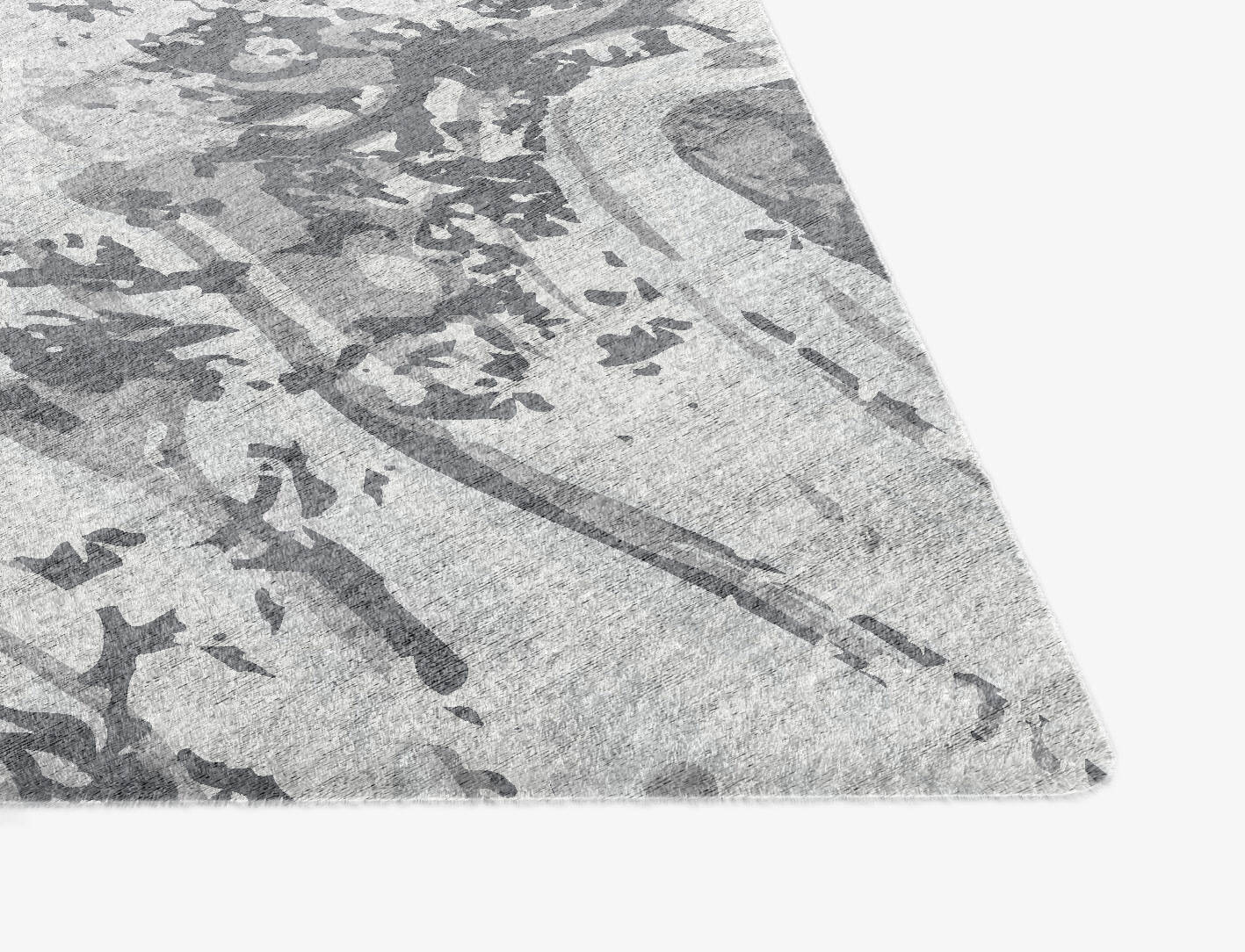 Iceberg Surface Art Ogee Hand Knotted Bamboo Silk Custom Rug by Rug Artisan