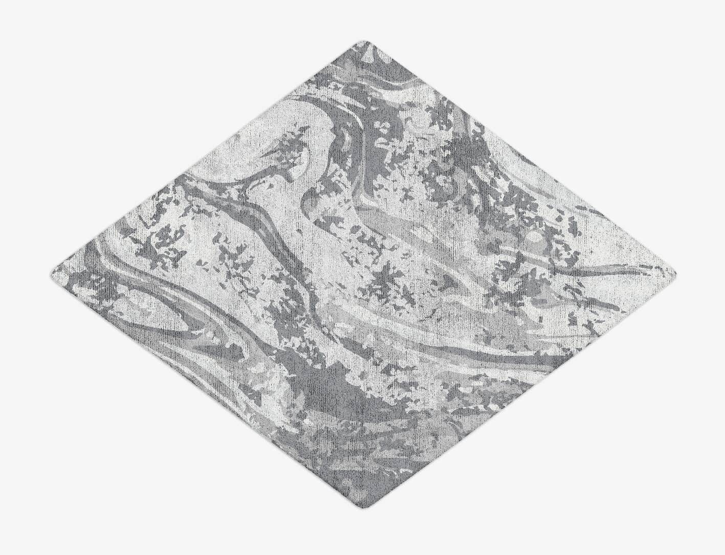 Iceberg Surface Art Diamond Hand Tufted Bamboo Silk Custom Rug by Rug Artisan