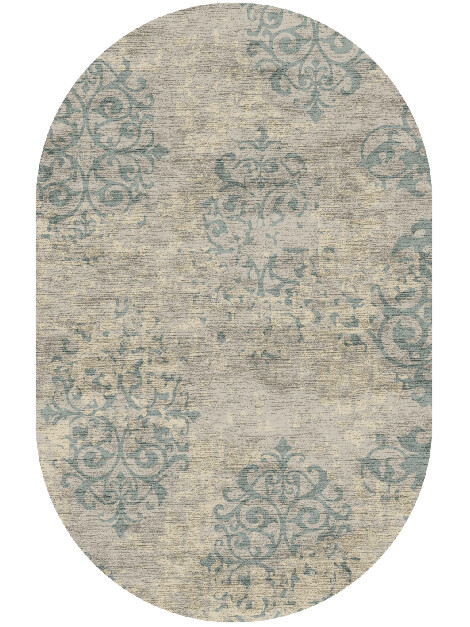 Iden Blue Royal Capsule Hand Knotted Bamboo Silk Custom Rug by Rug Artisan