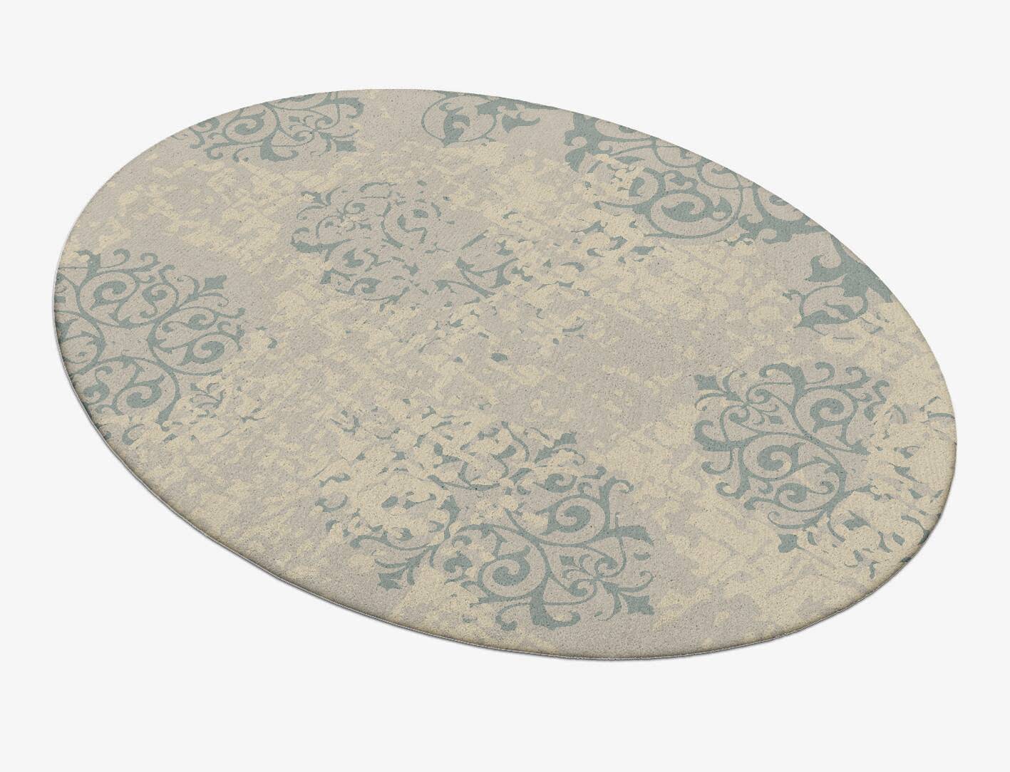 Iden Blue Royal Oval Hand Tufted Pure Wool Custom Rug by Rug Artisan