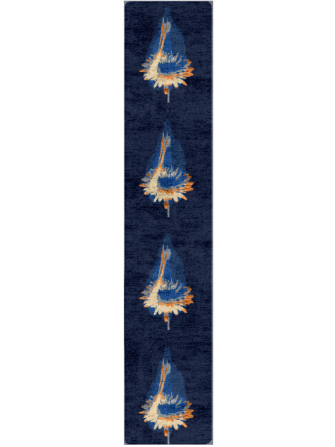 Ignis Abstract Runner Hand Tufted Bamboo Silk Custom Rug by Rug Artisan