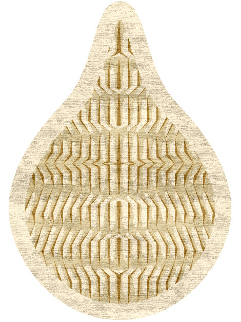 Ihara Origami Drop Hand Knotted Bamboo Silk Custom Rug by Rug Artisan