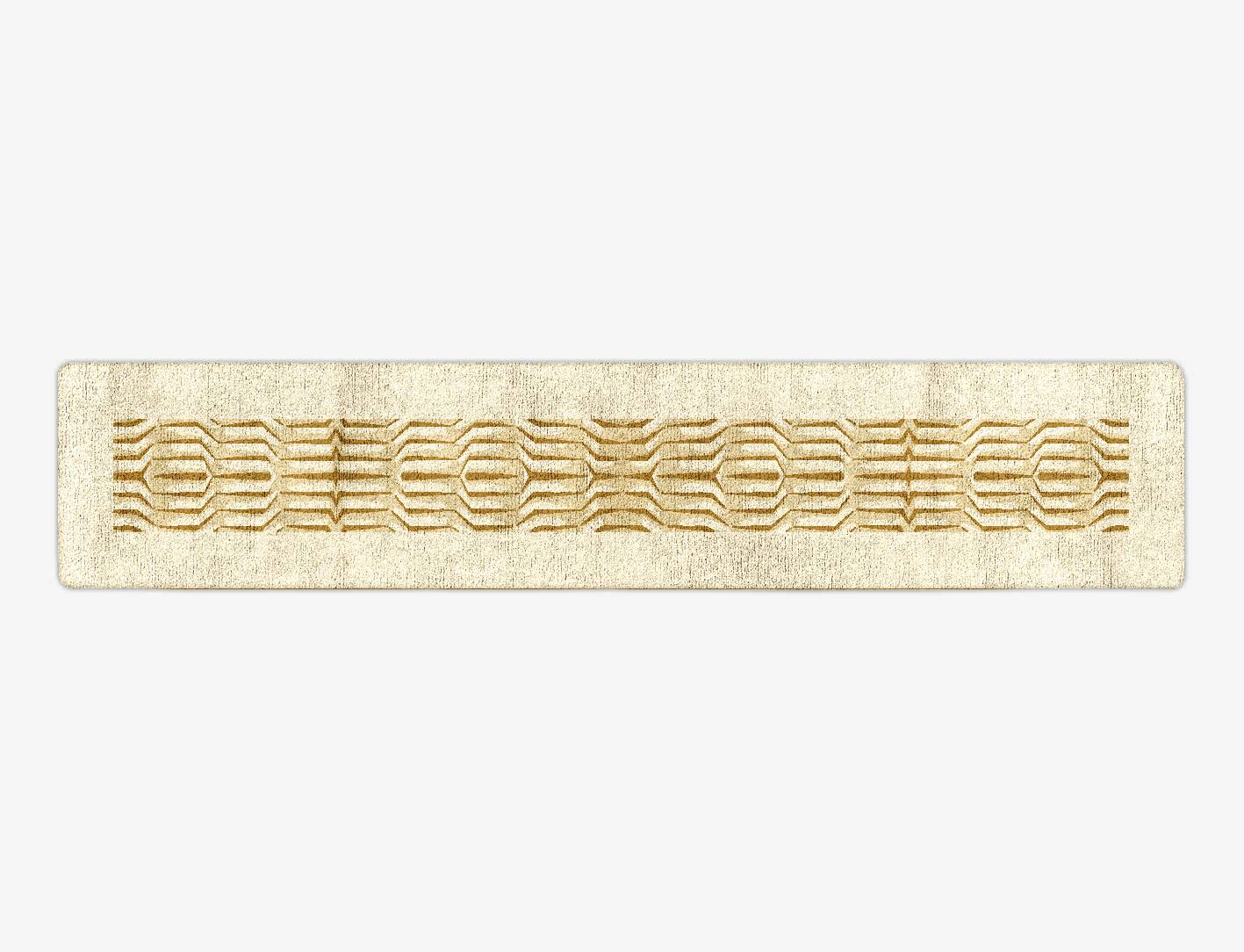 Ihara Origami Runner Hand Tufted Bamboo Silk Custom Rug by Rug Artisan