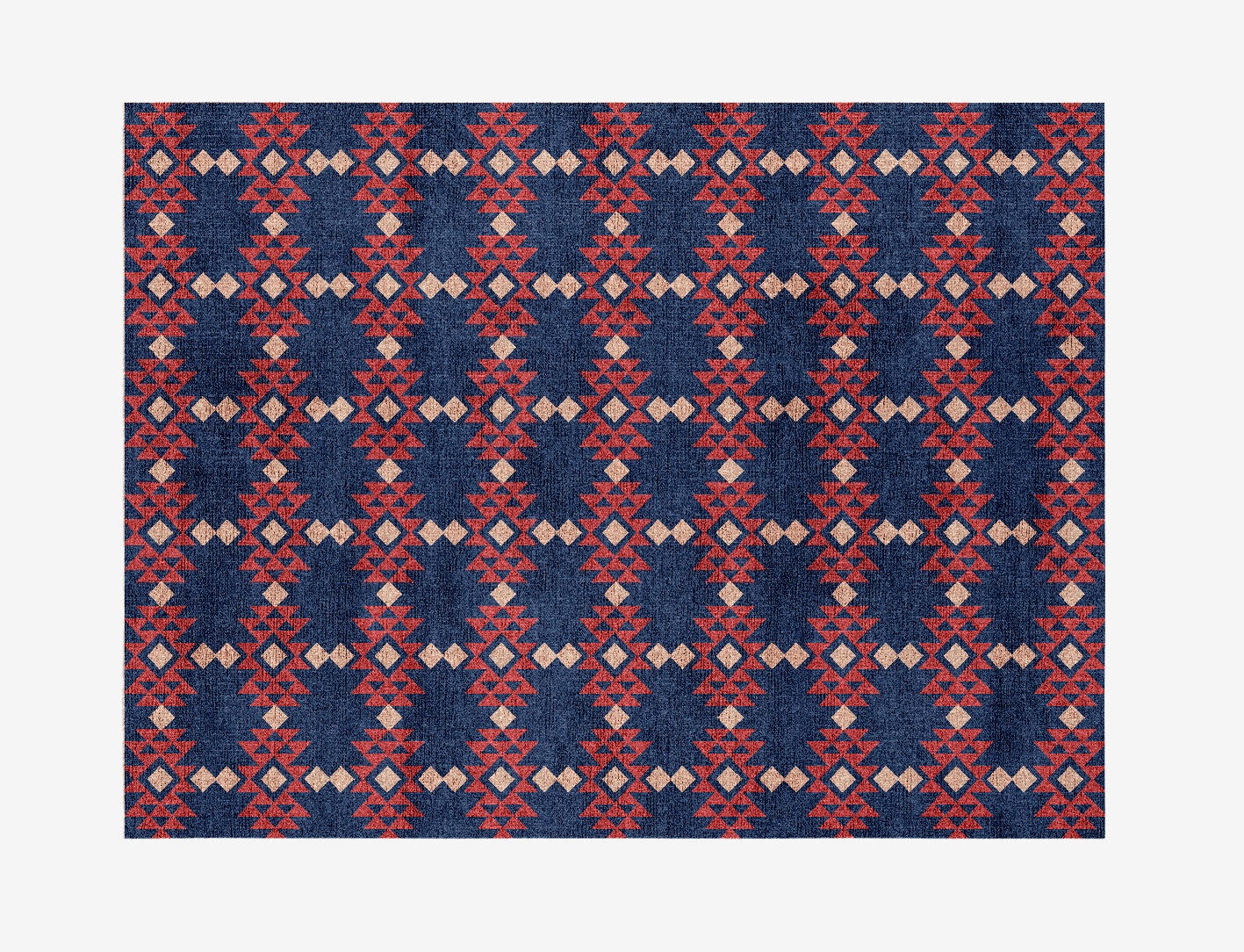Ikat Geometric Rectangle Flatweave Bamboo Silk Custom Rug by Rug Artisan