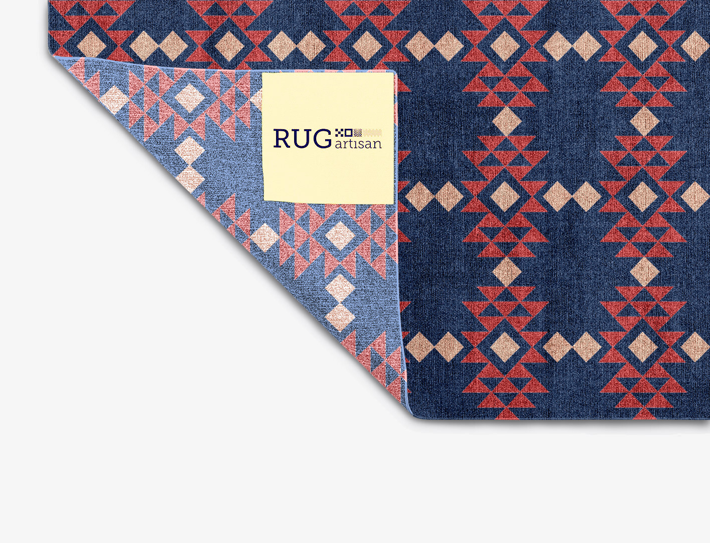 Ikat Geometric Rectangle Flatweave Bamboo Silk Custom Rug by Rug Artisan