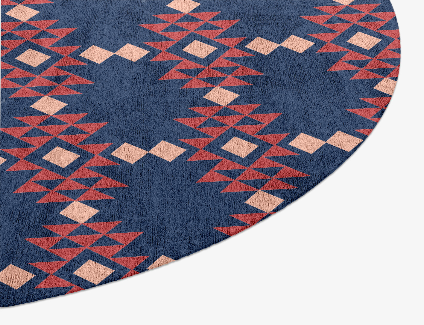 Ikat Geometric Oval Hand Knotted Bamboo Silk Custom Rug by Rug Artisan