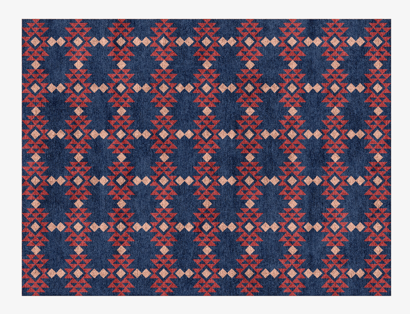 Ikat Geometric Rectangle Hand Knotted Bamboo Silk Custom Rug by Rug Artisan