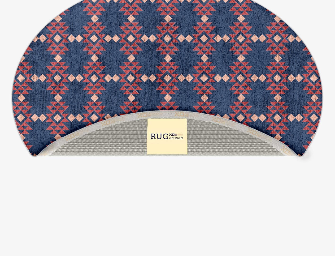 Ikat Geometric Oval Hand Tufted Bamboo Silk Custom Rug by Rug Artisan