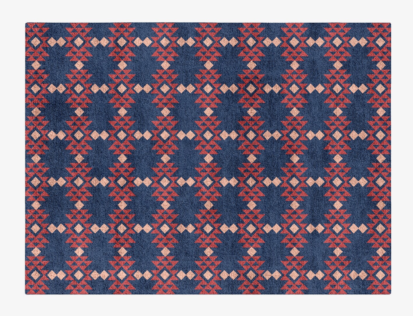 Ikat Geometric Rectangle Hand Tufted Bamboo Silk Custom Rug by Rug Artisan