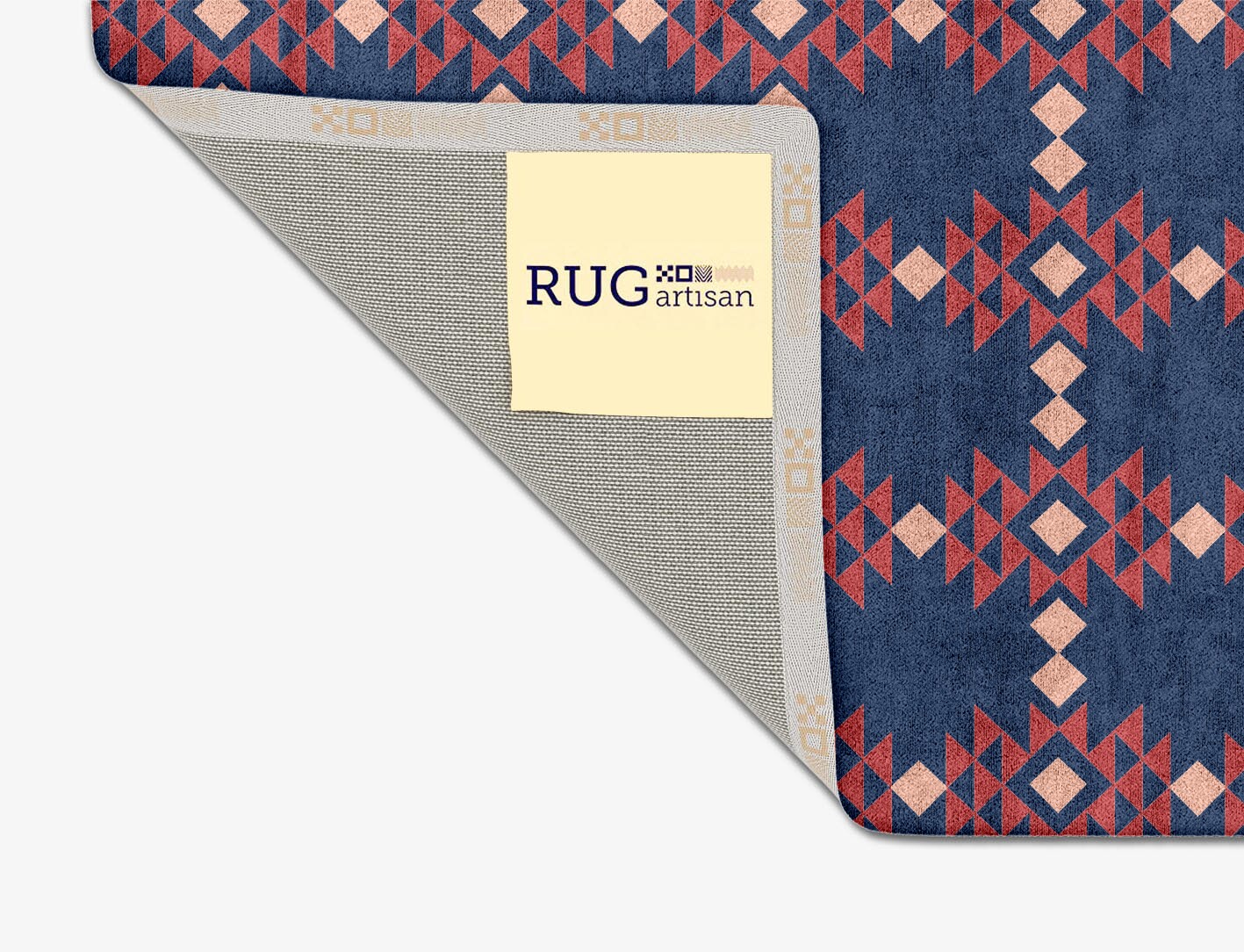 Ikat Geometric Square Hand Tufted Bamboo Silk Custom Rug by Rug Artisan