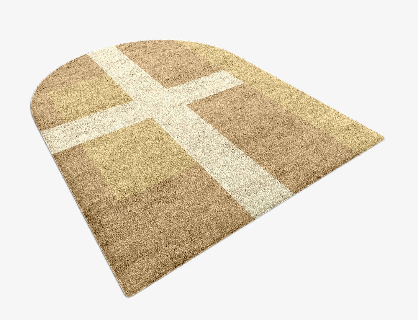 Illusion  Arch Hand Knotted Bamboo Silk Custom Rug by Rug Artisan
