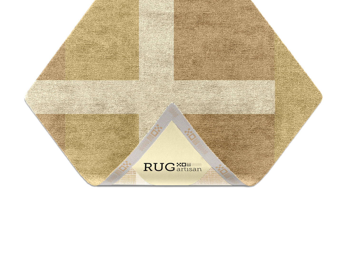 Illusion  Diamond Hand Knotted Bamboo Silk Custom Rug by Rug Artisan