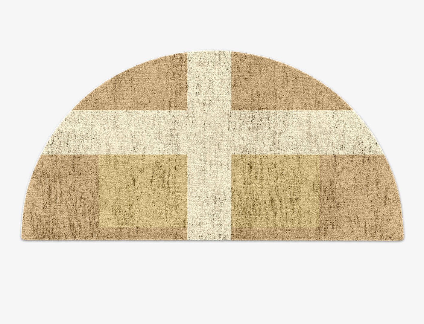 Illusion  Halfmoon Hand Knotted Bamboo Silk Custom Rug by Rug Artisan