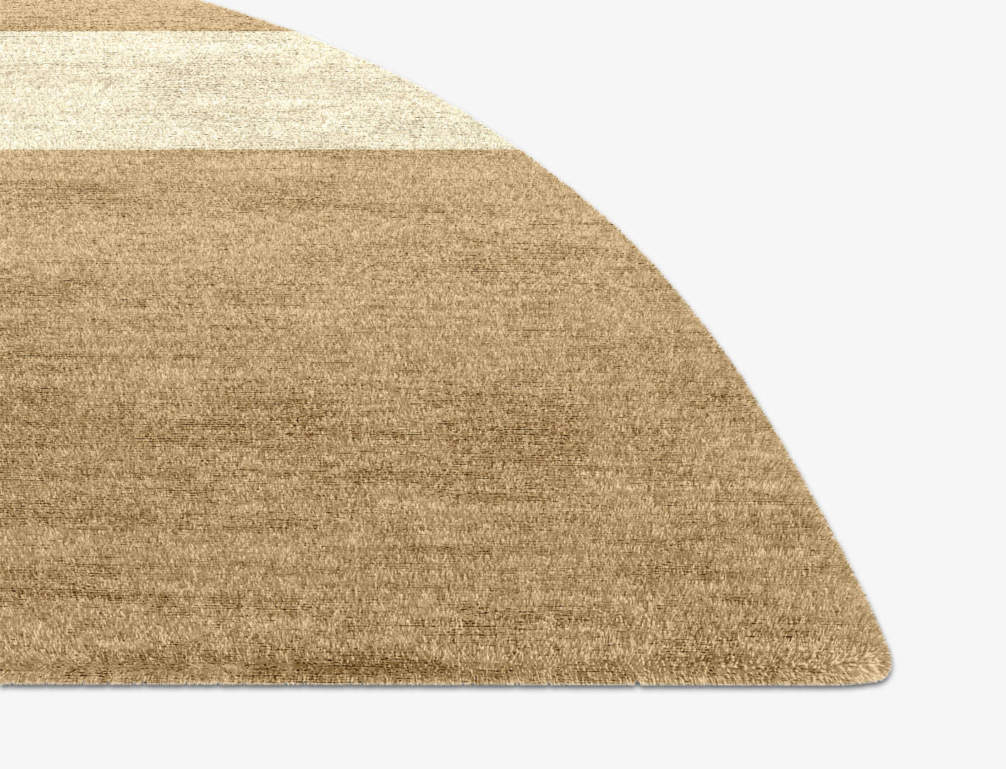 Illusion  Halfmoon Hand Knotted Bamboo Silk Custom Rug by Rug Artisan
