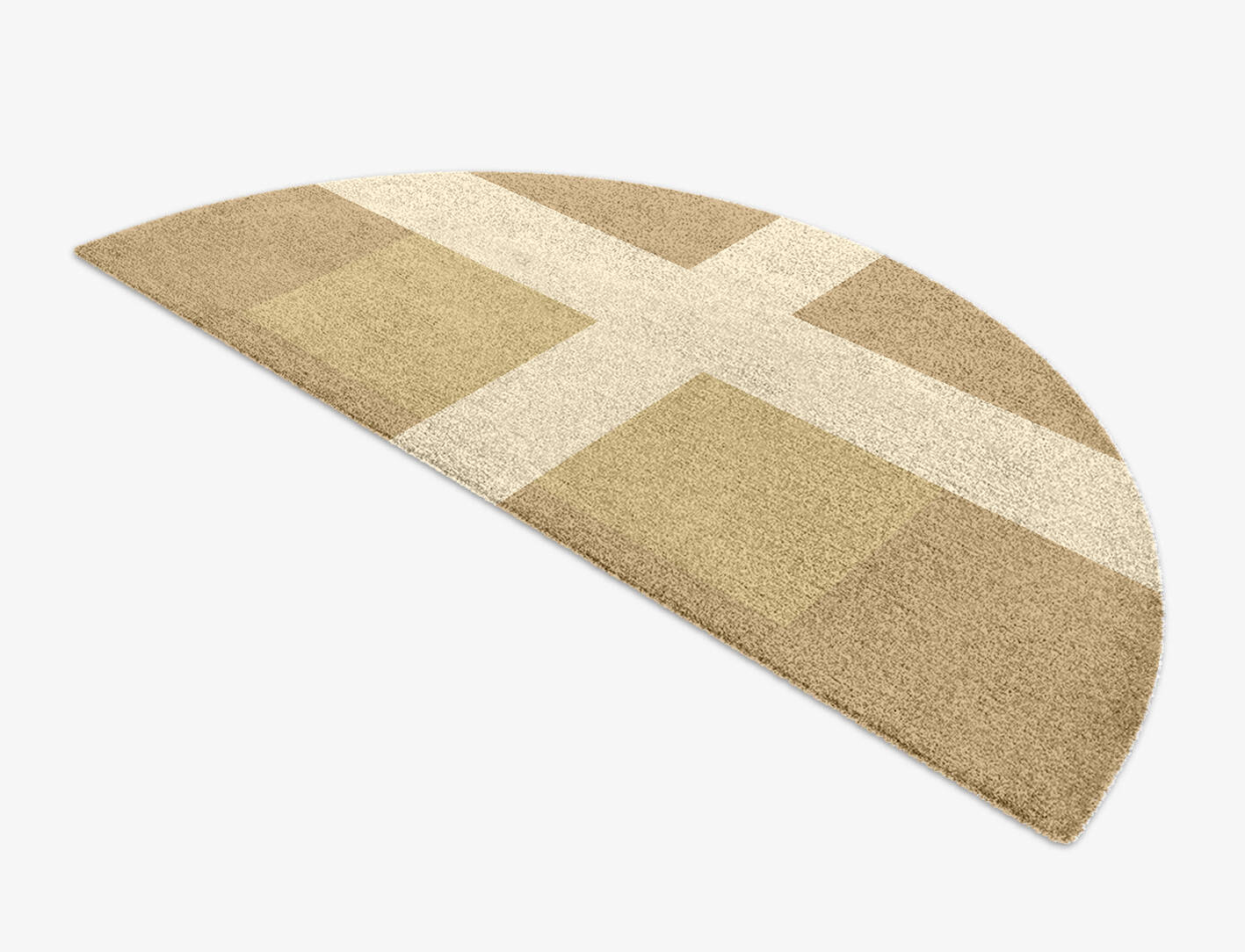 Illusion  Halfmoon Hand Knotted Tibetan Wool Custom Rug by Rug Artisan