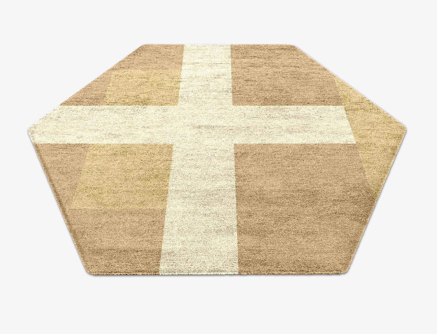 Illusion  Hexagon Hand Knotted Bamboo Silk Custom Rug by Rug Artisan