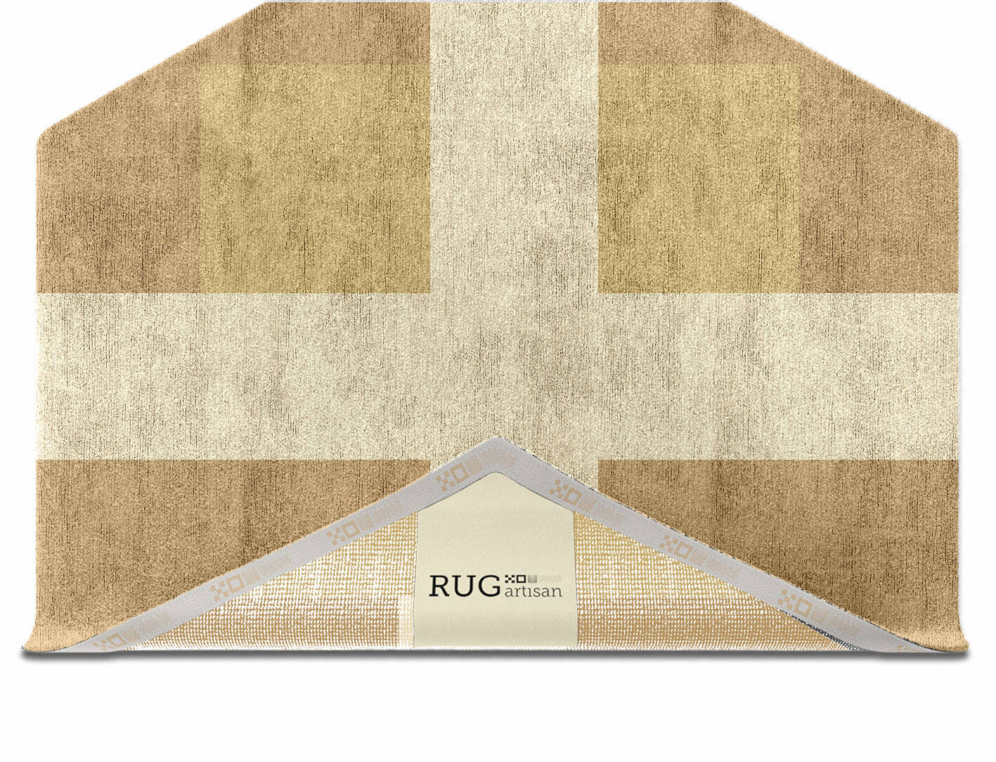 Illusion  Hexagon Hand Knotted Bamboo Silk Custom Rug by Rug Artisan