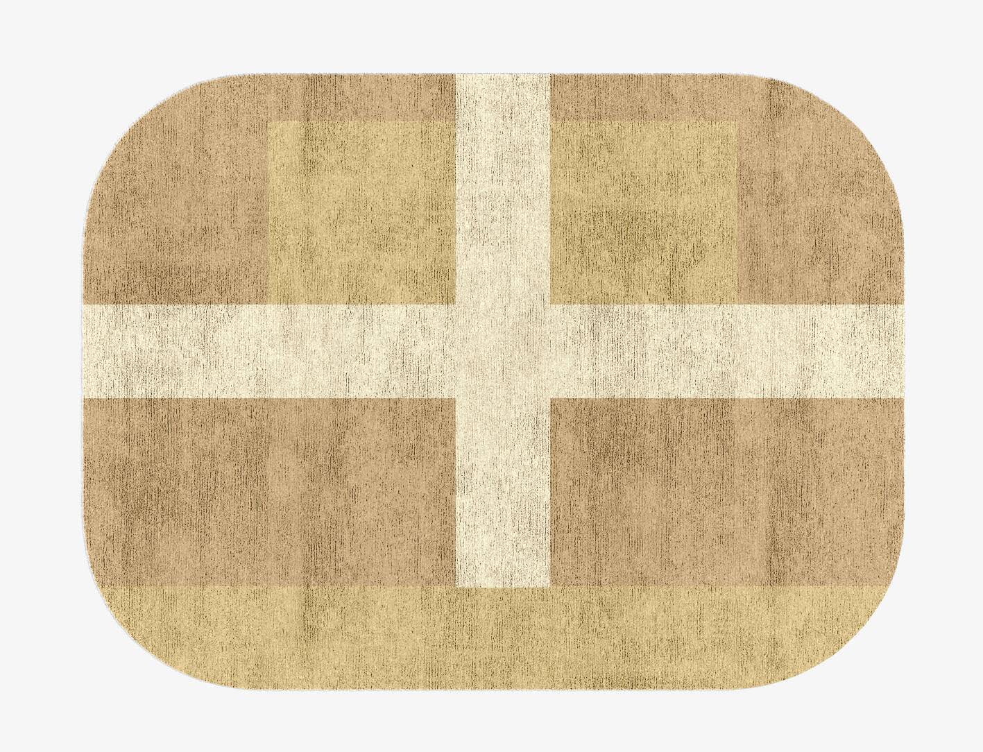 Illusion  Oblong Hand Knotted Bamboo Silk Custom Rug by Rug Artisan