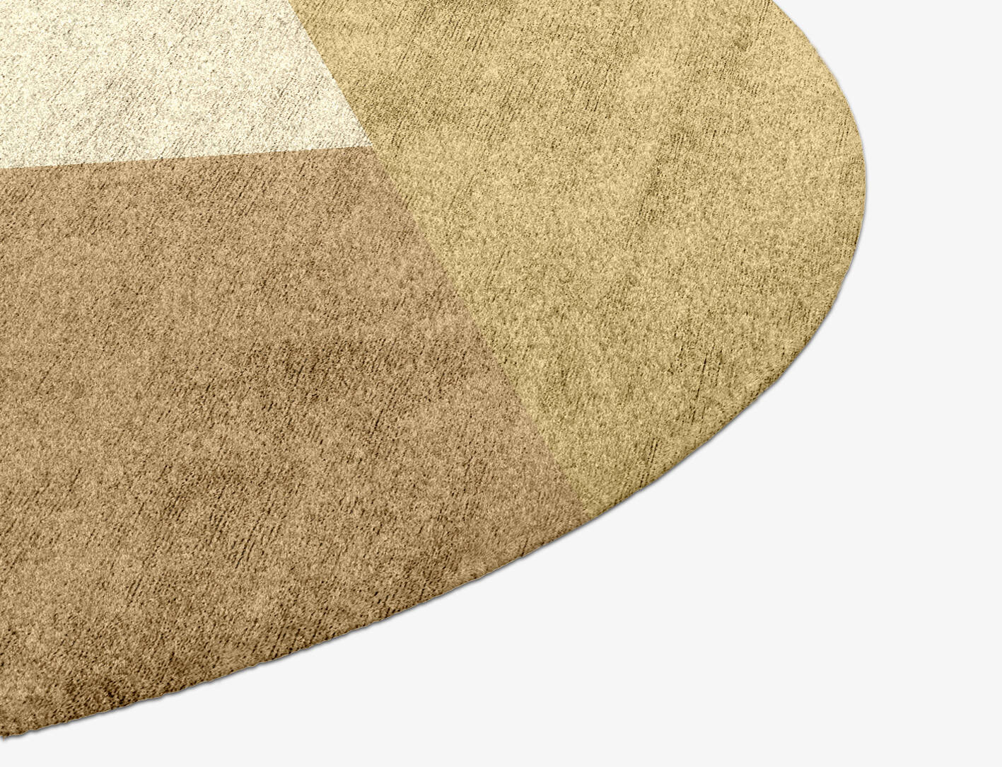 Illusion  Round Hand Knotted Bamboo Silk Custom Rug by Rug Artisan