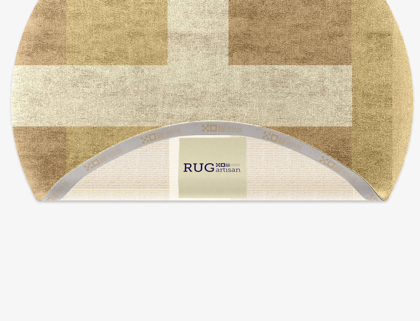 Illusion  Round Hand Knotted Bamboo Silk Custom Rug by Rug Artisan